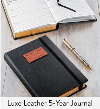 Luxe Leather 5-Year Journal