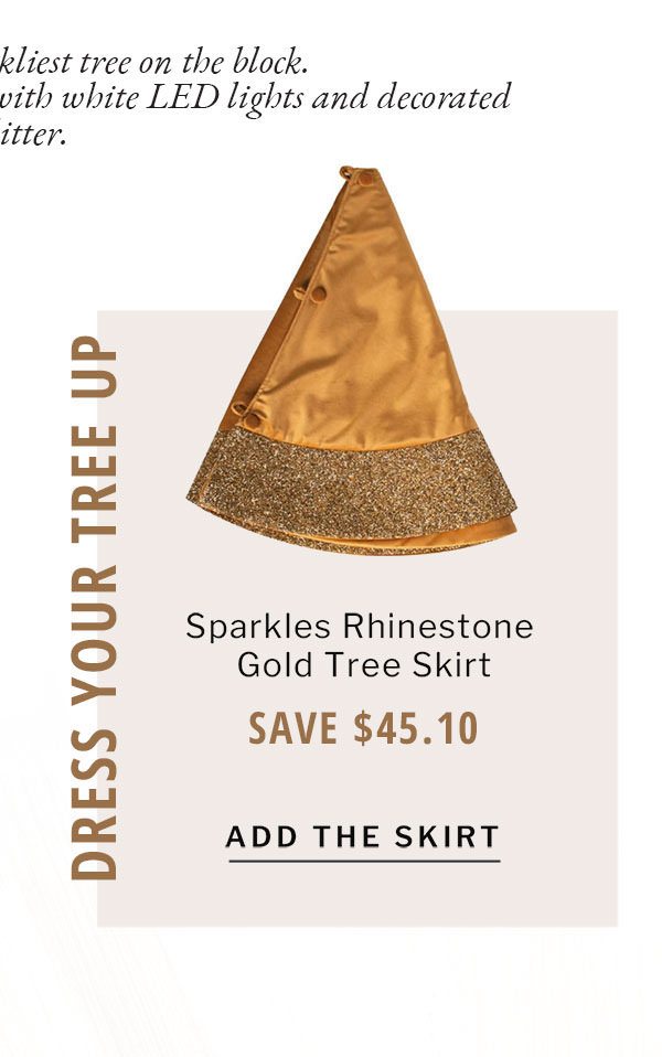 Sparkles Home Luminous Rhinestone Silver Tree Skirt | SHOP NOW