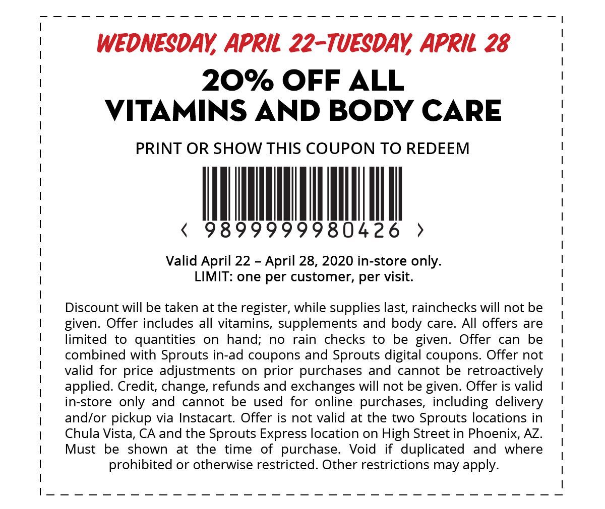 Vitamin Sale Coupon