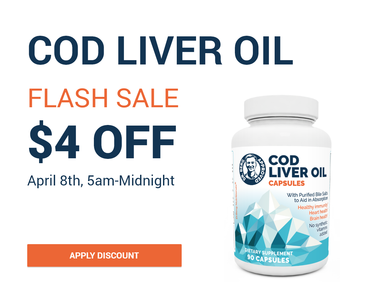 Cod Liver Oil - Flash Sale $4 OFF - April 8th, 5 AM - Midnight
