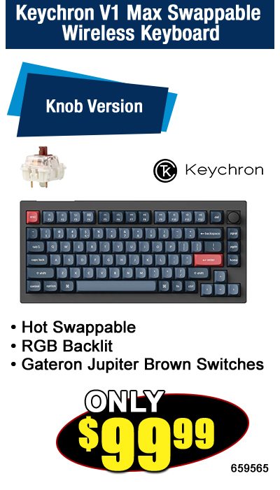 Keychron V1 max Swappable Wireless Keyboard