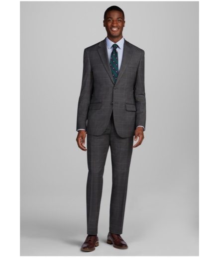 1905 Collection Tailored Fit Windowpane Suit