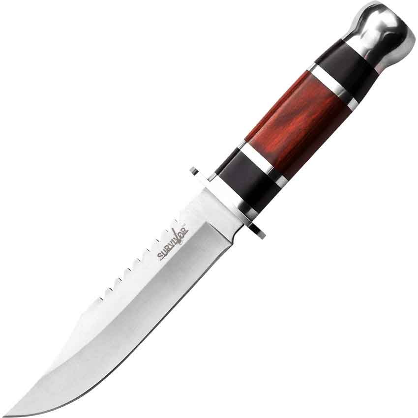 Image of Serrated Clip Point Survival Knife