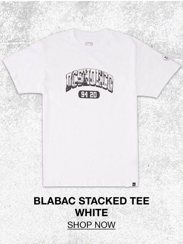 Blabac Stacked Tee White