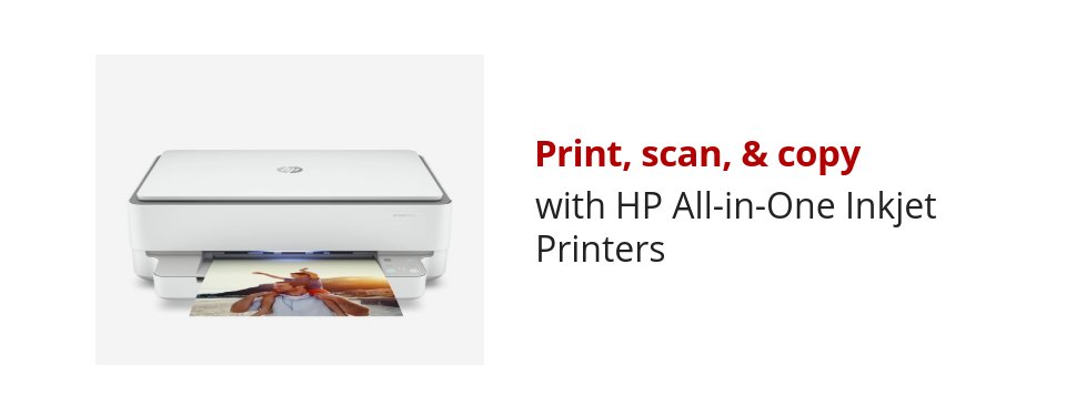 Print, scan, & copy with HP All-in-One Inkjet Printers