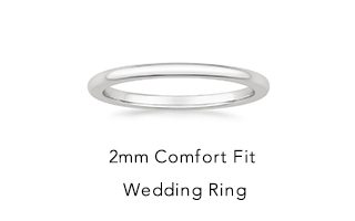 2mm Comfort Fit Wedding Ring