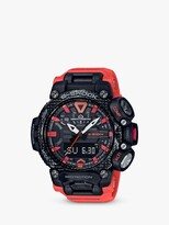 GR-B200-1A9ER Men's Master of G Carbon Core Gravitymaster Resin Strap Watch, Orange/Black