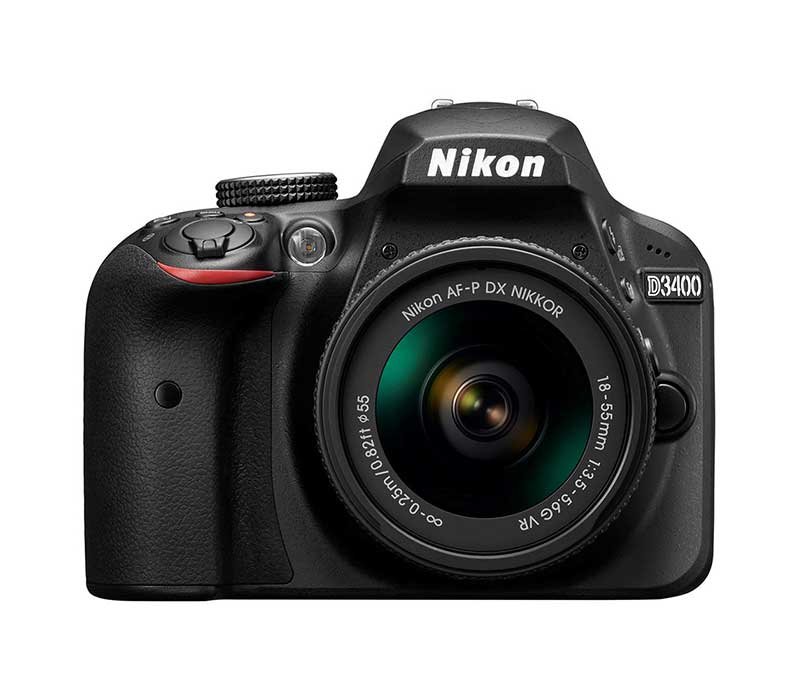 Nikon D3400 Black with AF-P DX 18-55mm VR Lens