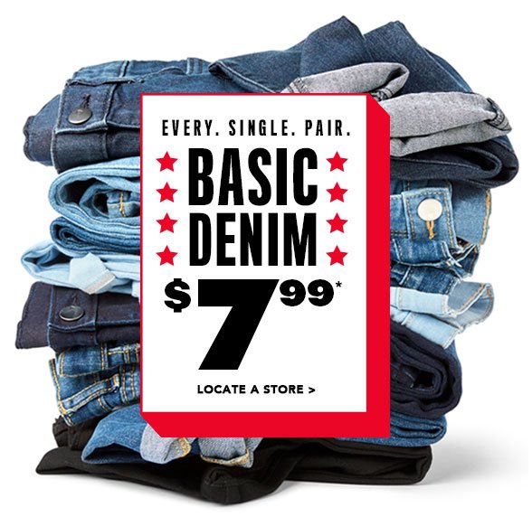 All Basic Denim $7.99