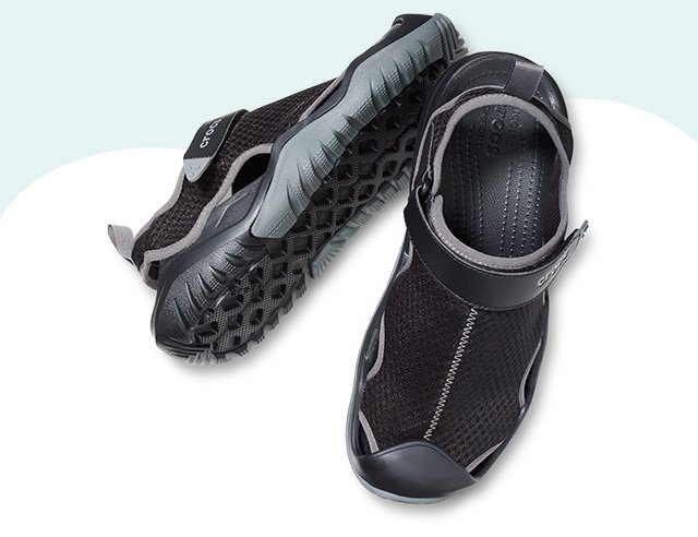 Black Swiftwater Mesh Deck Sandal