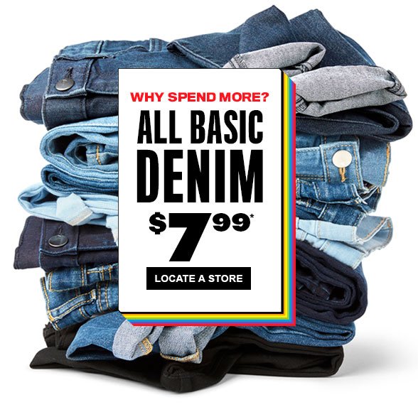 All Basic Denim $7.99