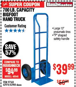 700 lb. Capacity Bigfoot Hand Truck