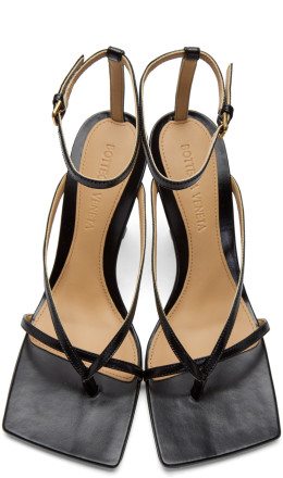 Bottega Veneta - Black Stretch Sandals