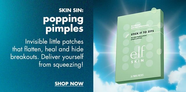 Use Stick it to Zits patches to heal and hide breakouts