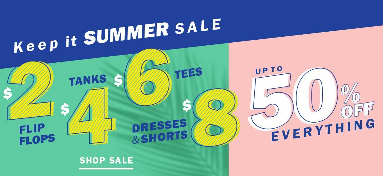 Keep it summer sale | Up to 50% off everything