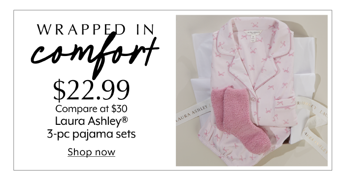 $22.99 Laura Ashley 3-pc pajama sets