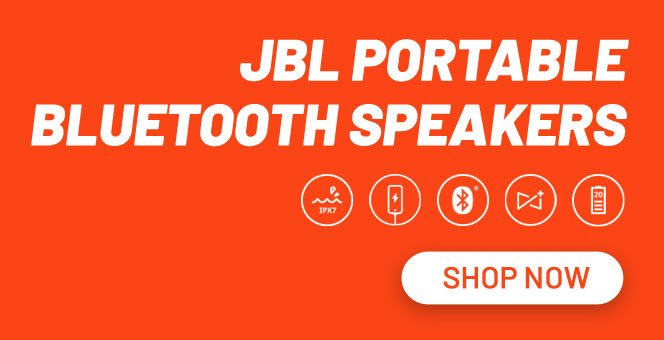 JBL portable bluetooth speakers. Shop now.