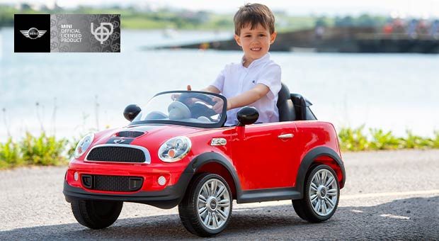 Red Mini Cooper 6V Electric Ride On with Remote Control 