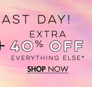 Extra 40% Off Everything Else