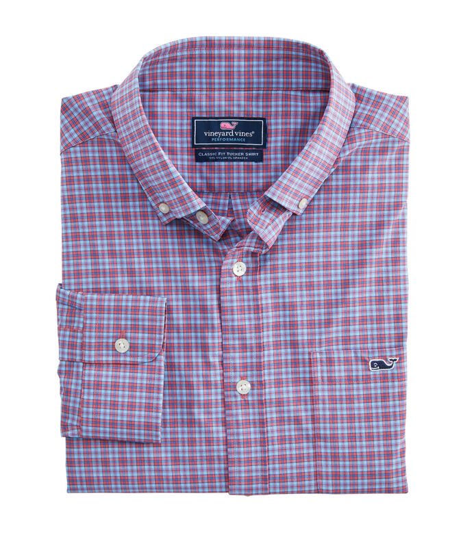 Plaid Performance Classic Tucker Shirt