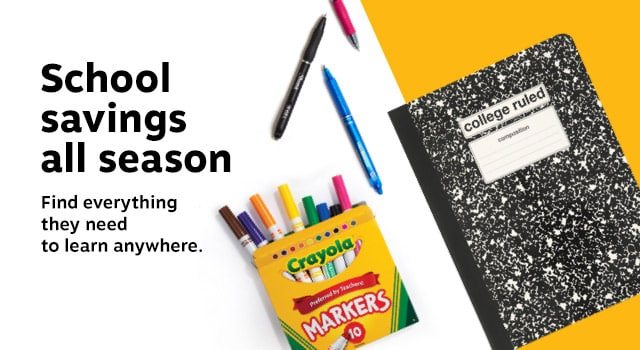School savings all season. Find everything they need to learn anywhere.