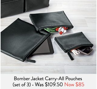 Shop Bomber Jacket Carry-All Pouches (set of 3)