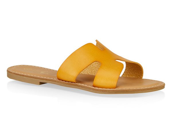 Cut Out Slide Sandals