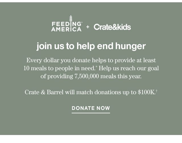 Feeding America + Crate&kids // Donate Now