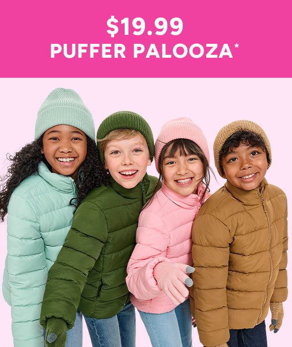 Buy a $19.99 Puffer Jacket, get $5 Hats or Gloves