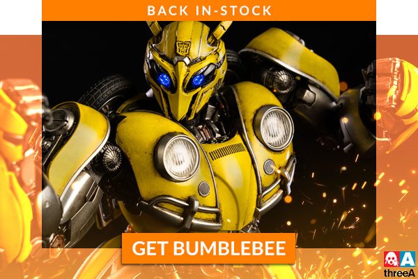 BACK IN-STOCK Bumblebee Collectible Figure by ThreeA Toys