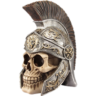 Roman Legionnaires Skull Statue