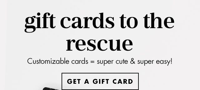 gift cards to the rescue. Customizable cards = super cute & super easy!