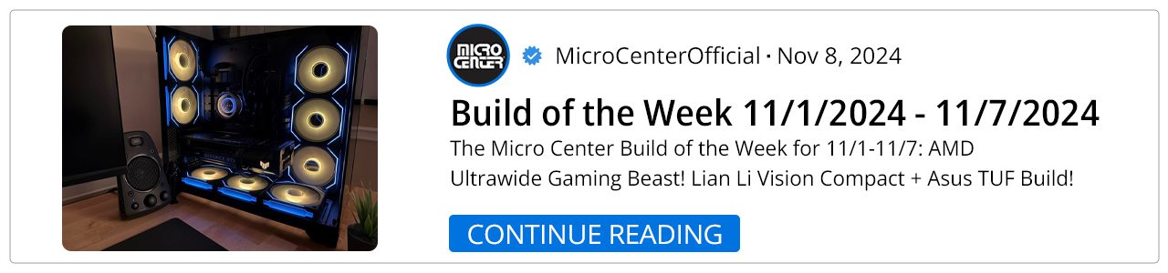 Build of the Week 11/1/2024 - 11/7/2024