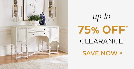 up to 75% Off Clearance*