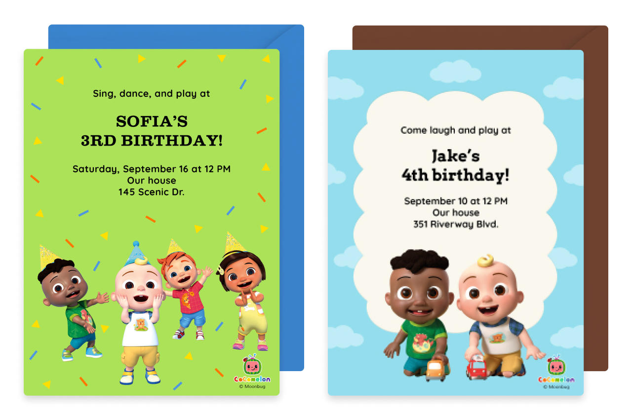 Cocomelon Invitation