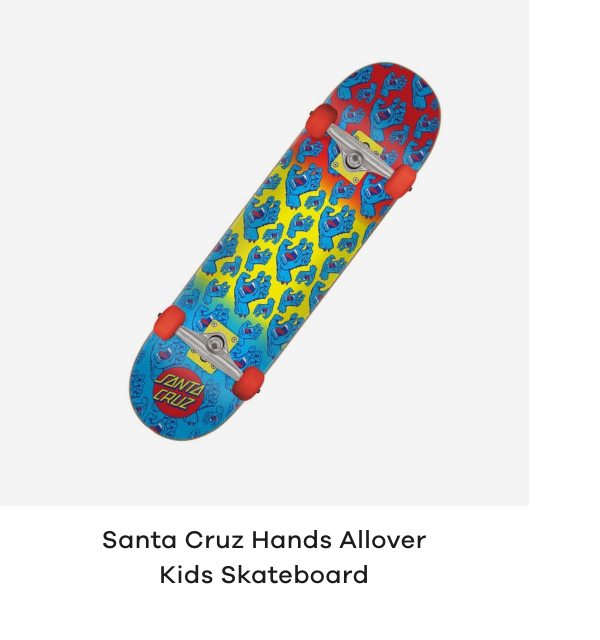 Santa Cruz Hands Allover Kids Skateboard