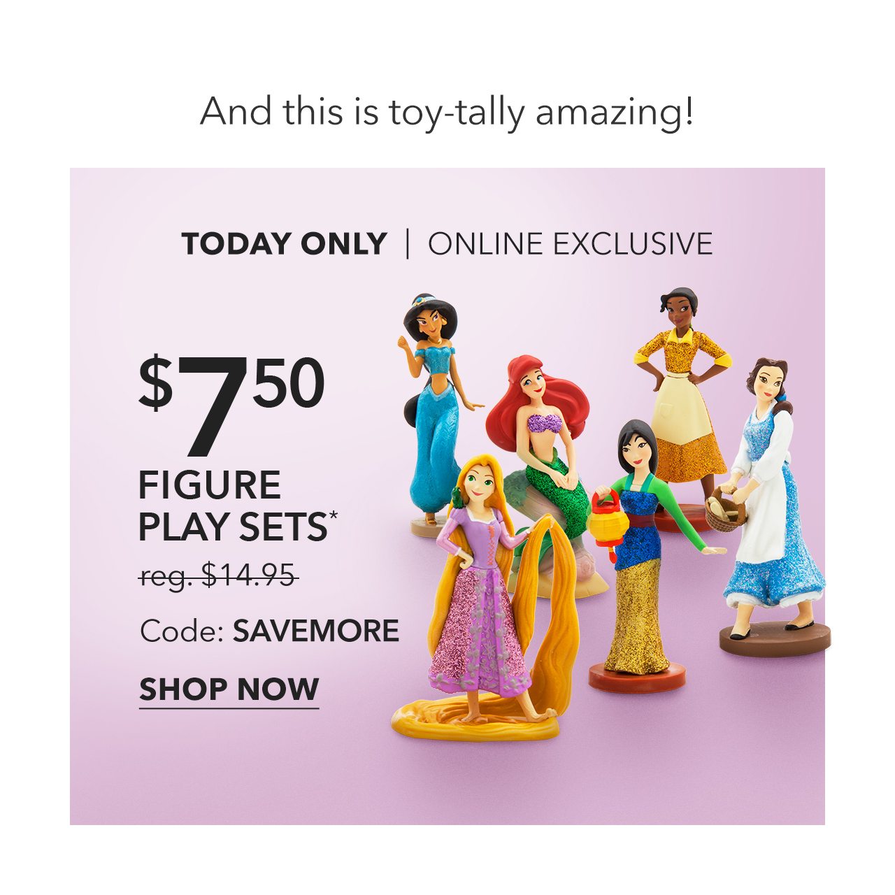 $7.50 Figure Playsets| Shop Now
