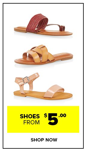 Clearance Shoes from $5