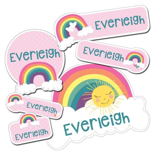 Image of Rainbow Kiddie Labels
