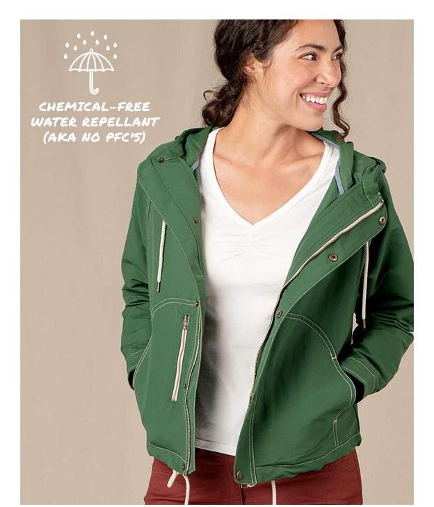 Chemical-free water repellant (aka no PFCs).