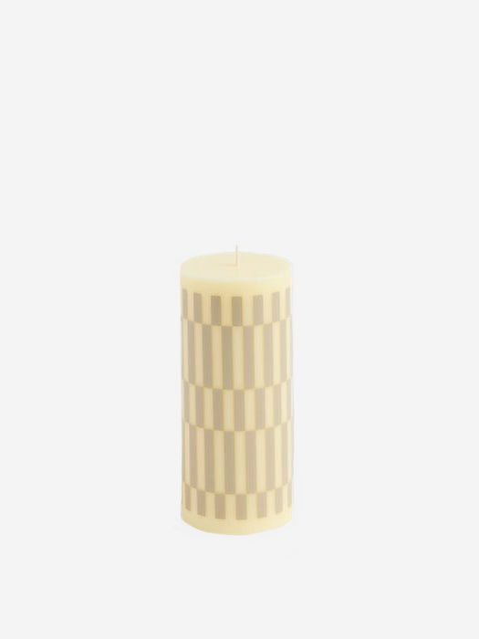 Image of HAY Column Candle Small - Cream And Sand