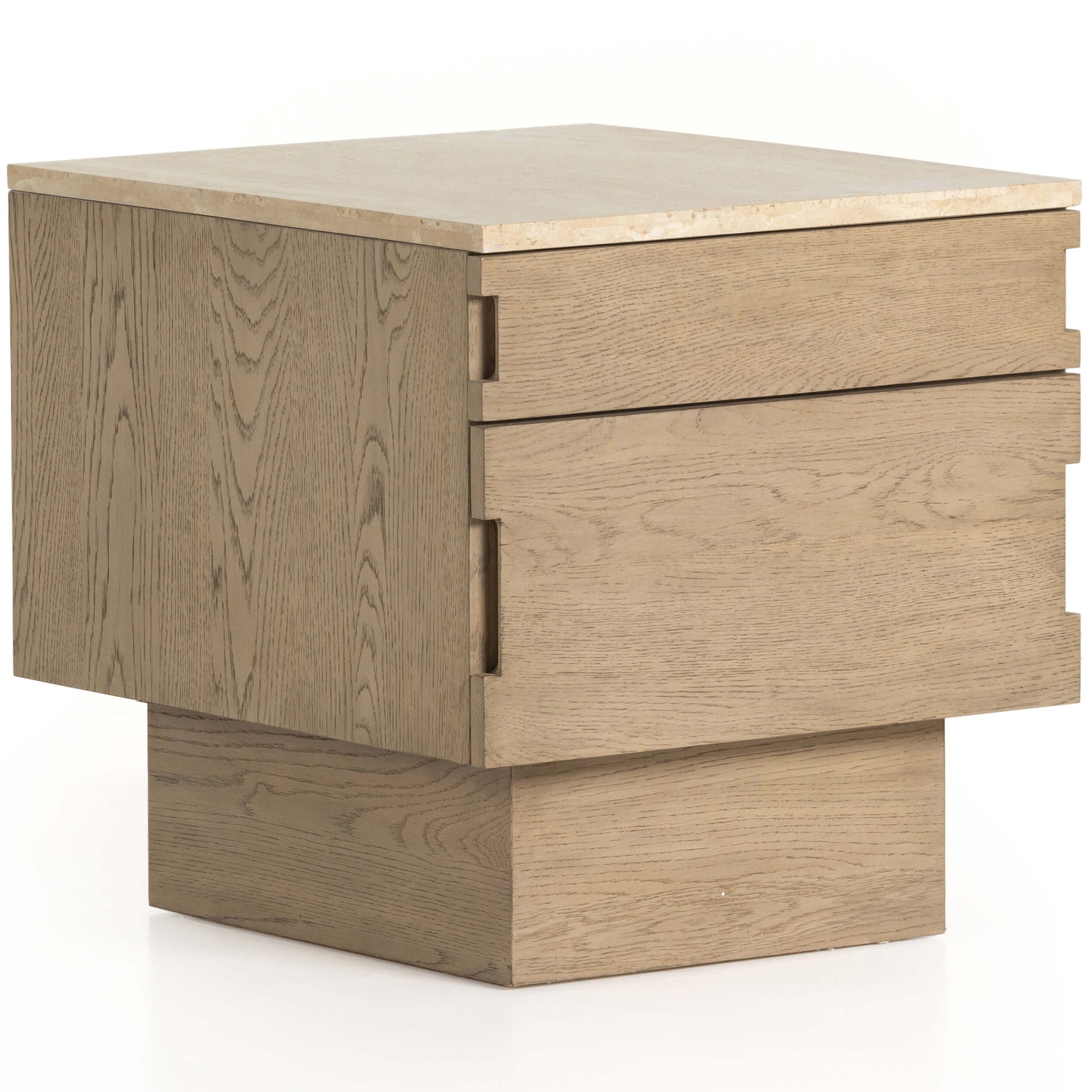 Image of Jaylen Nightstand, Travertine