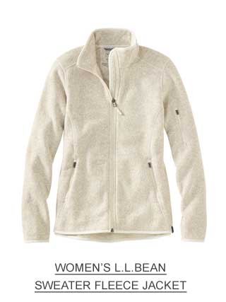 Women’s L.L.Bean sweater fleece jacket.