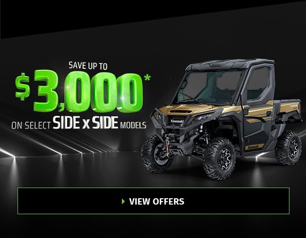 Save Up To $3,000 On Select Side X Side Models