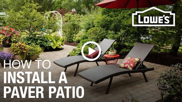 How to install a paver patio.