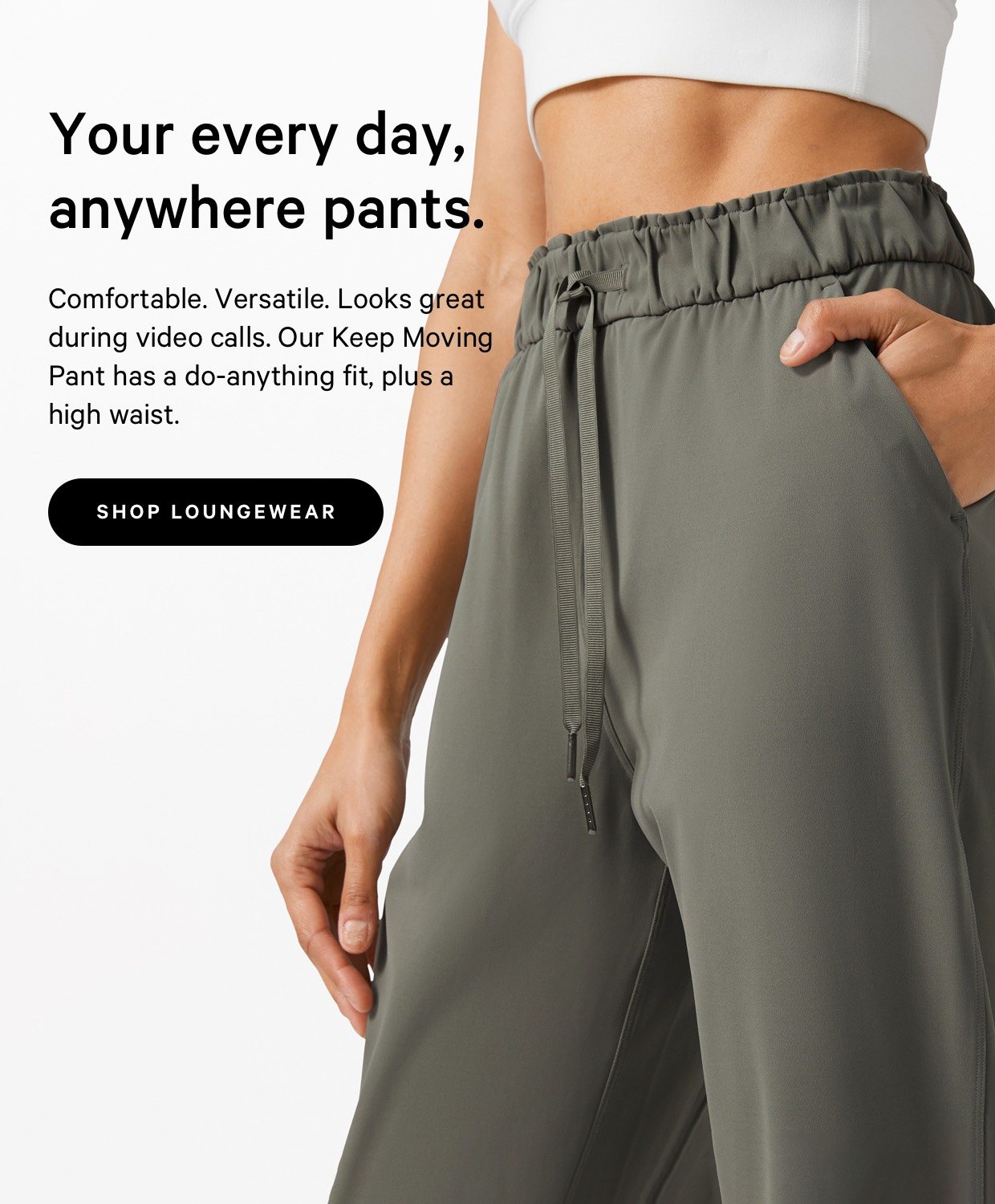 Really comfortable pants, ready to work from home - lululemon Email Archive