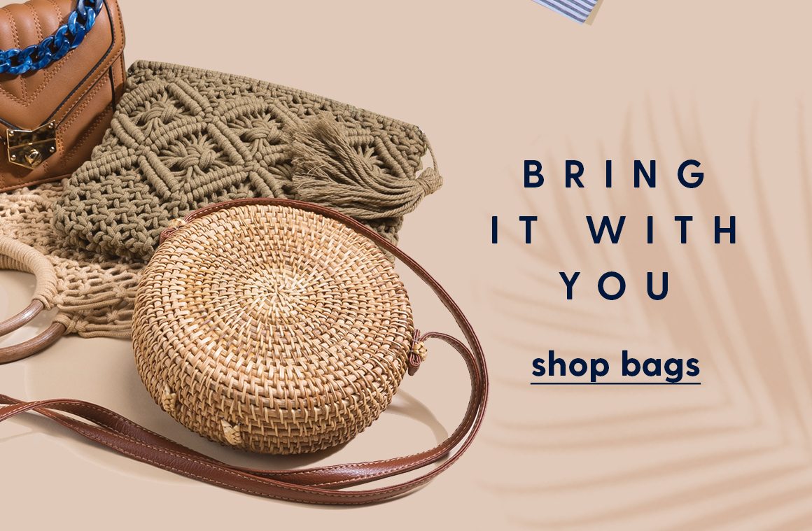 Bring it with you. Shop bags. 