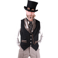 Steampunk Gold Snakeskin Waistcoat