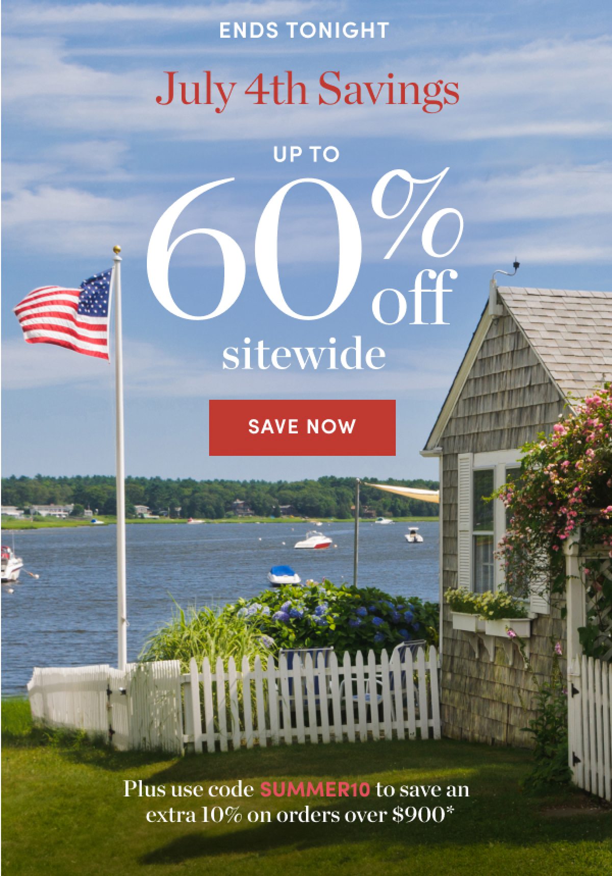 Free Shipping* Plus 10 Percent Off Sitewide