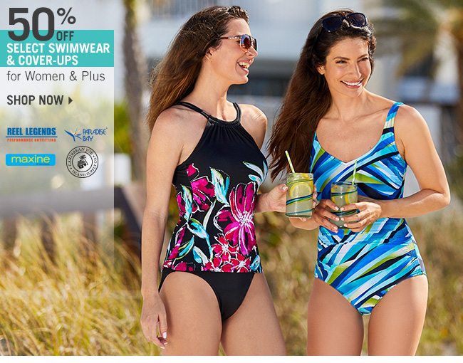 Shop 50% Off Select Swimwear & Cover-Ups for Women & Plus